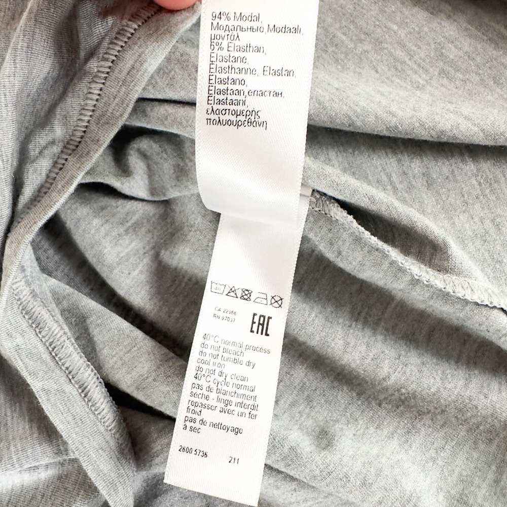 Hanro Yoga Tank Top Grey Modal Blend S/P - Picture 6 of 7
